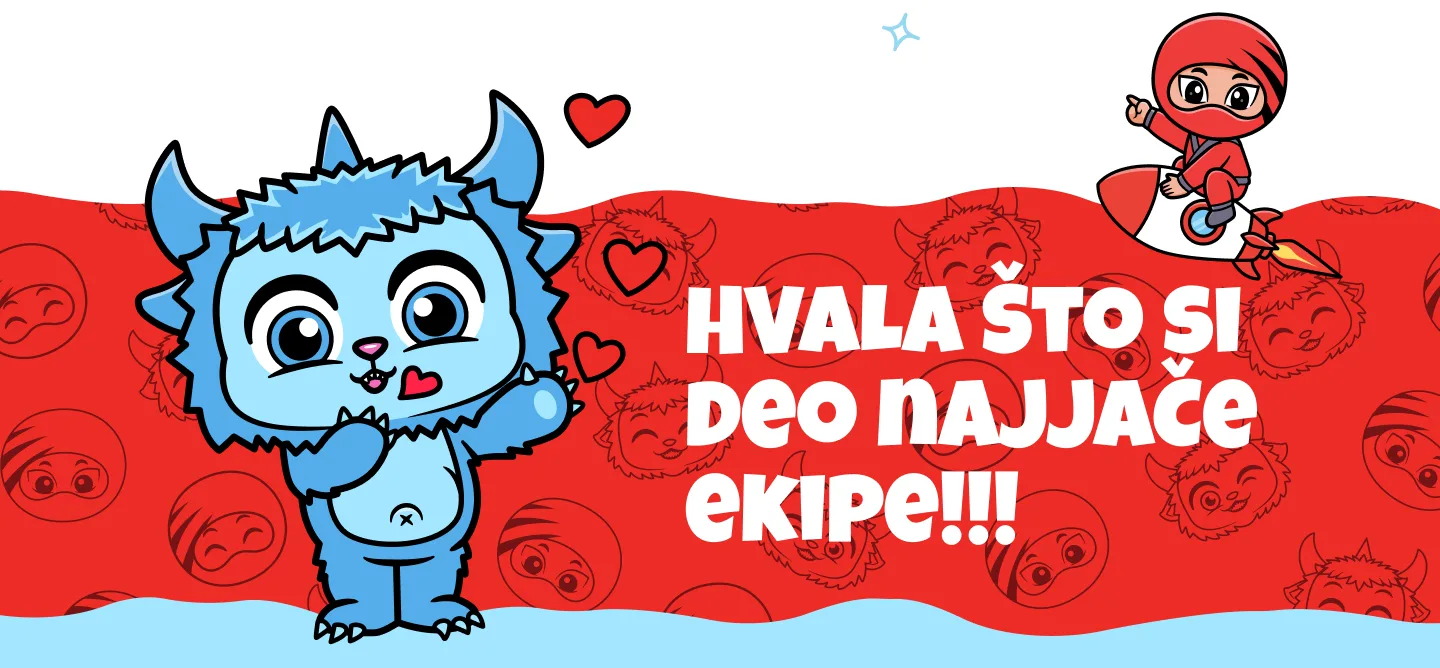 Hvala što si deo najjače ekipe!!!